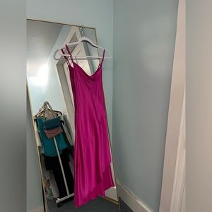 PINK SILK DRESS